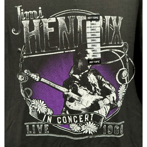 Jimmy Hendrix Live In Concert 1969 T-Shirt Sz Small Great Guitarists  NWT - Picture 2 of 7